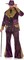 UNDERWRAPS Mens Velvet Pimp Costume Big Playa - 70s Outfits for Men, Halloween Costume, Dress Up, Adult Retro Pimp Set, Couples Costume